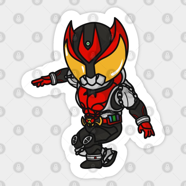 Kamen Rider Kiva Chibi Style Kawaii Sticker by The Toku Verse